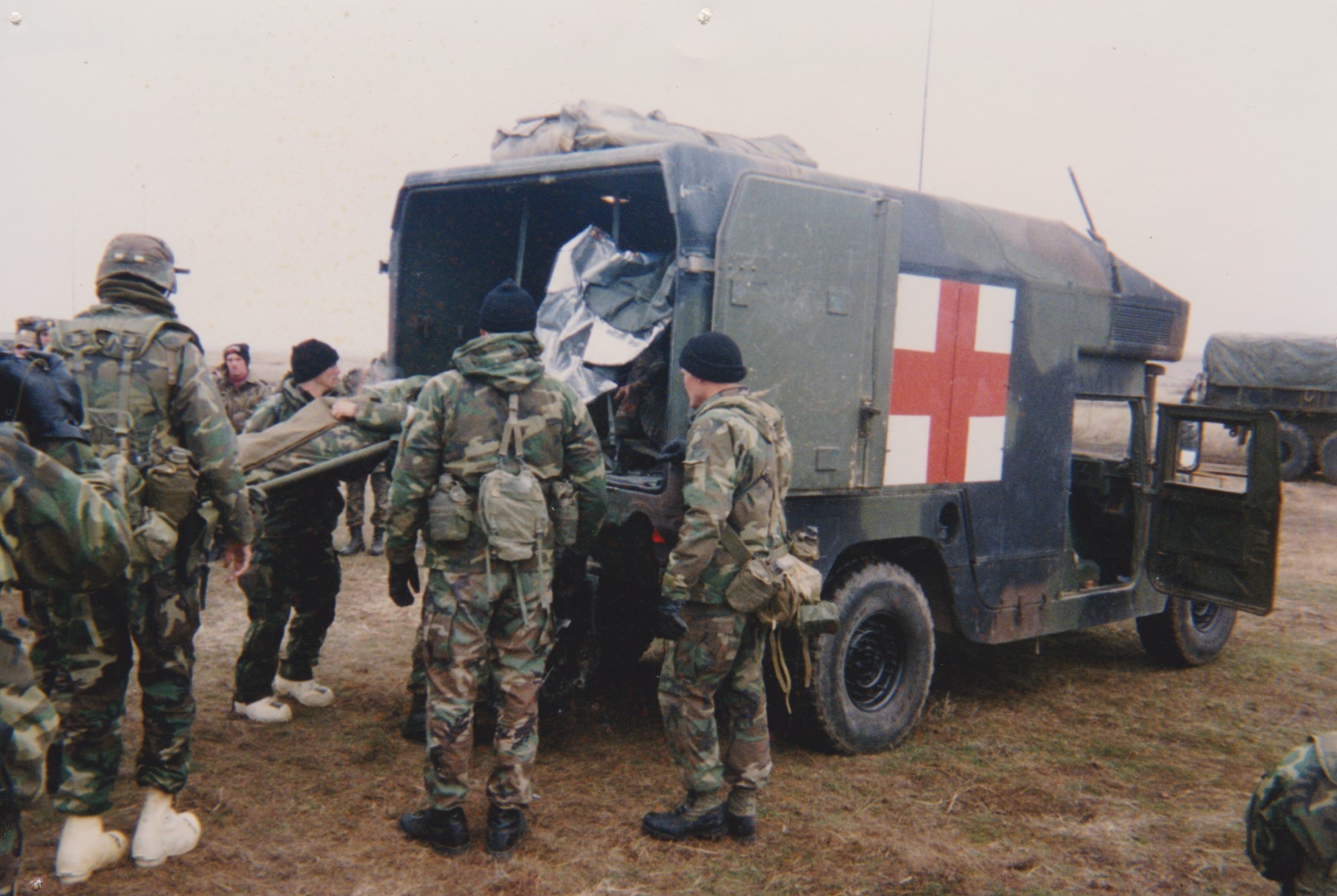 Loading Patient during exercise in Romania 
1998.